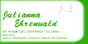 julianna ehrenwald business card